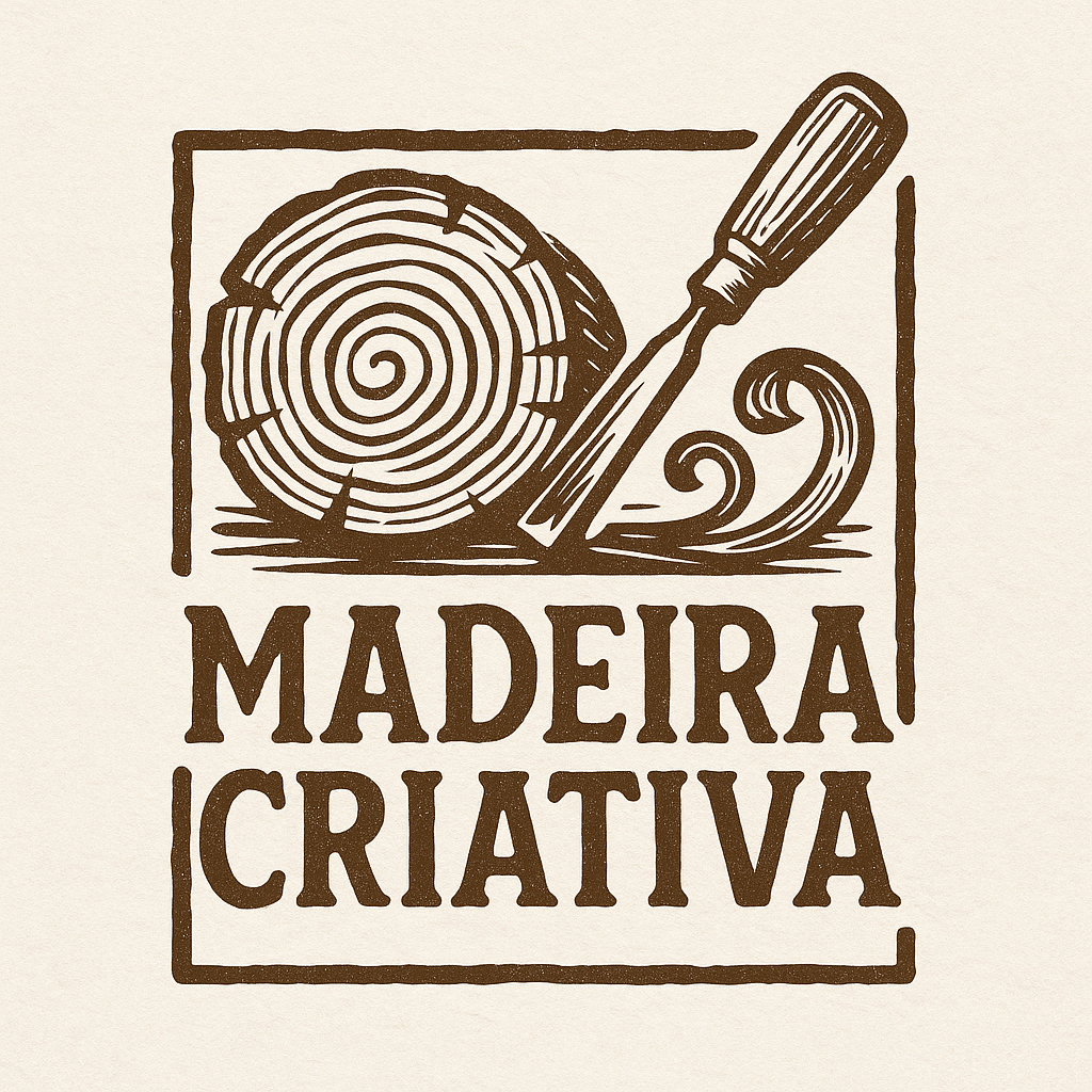 Artesão trabalhando com madeira